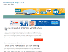 Tablet Screenshot of broadwaysaratoga.com